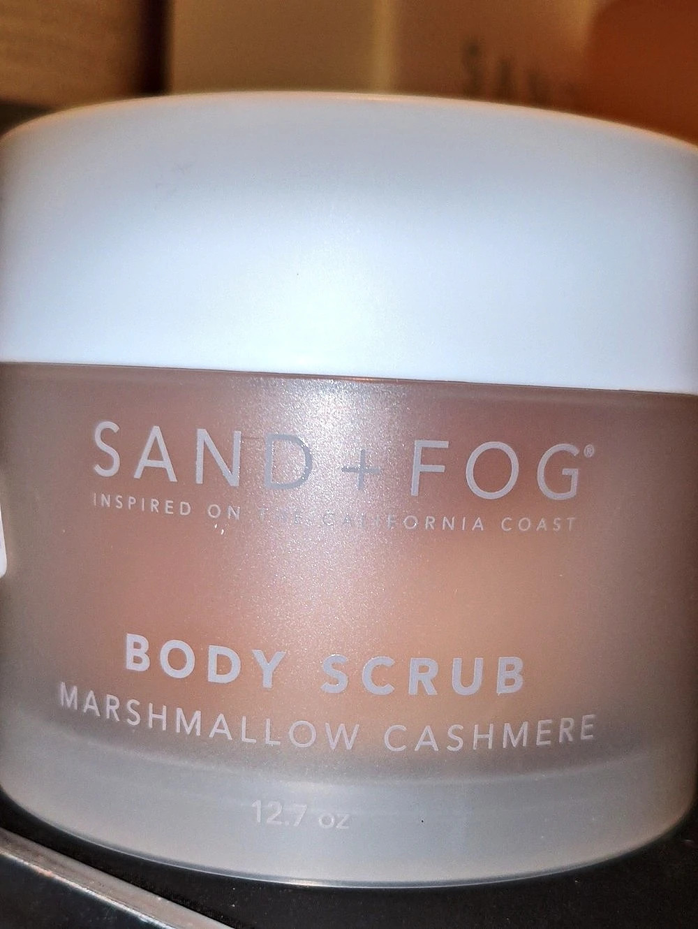 SAND + FOG Marshmallow Cashmere Body Scrub Pink NWT